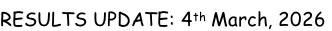 RESULTS UPDATE: 4th March, 2026